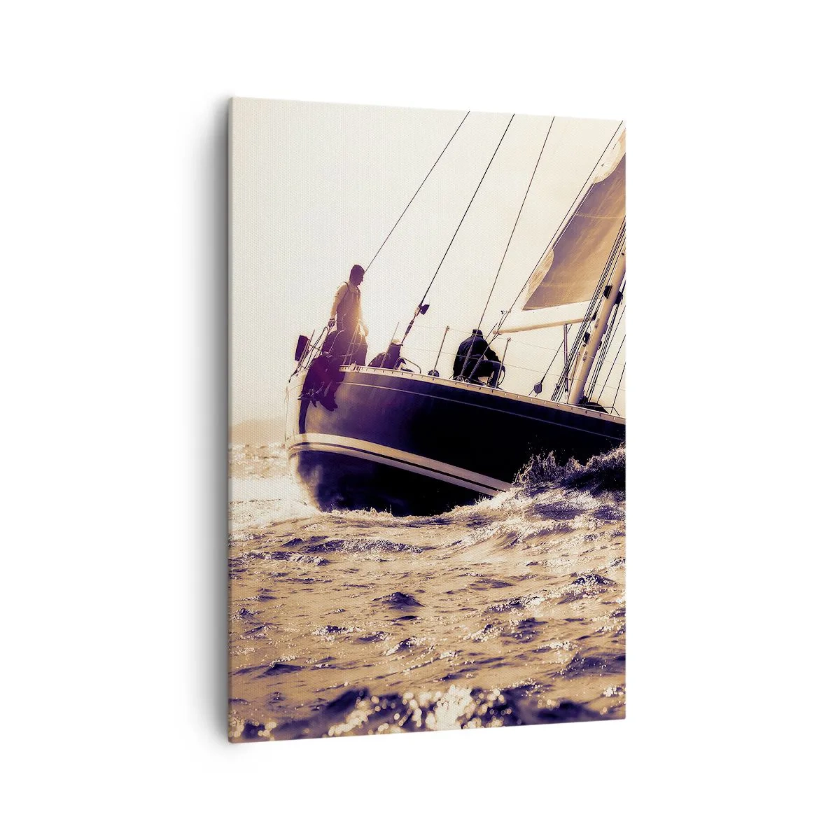 Schilderen op canvas - Zeil, matroos - 70x100 cm