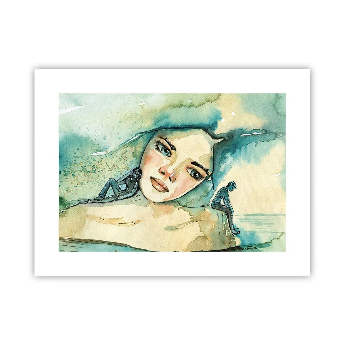 Poster - Ben ik blauw? - 40x30 cm