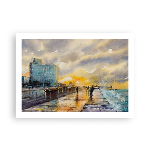 Poster - Het leven aan de oever - 70x50 cm