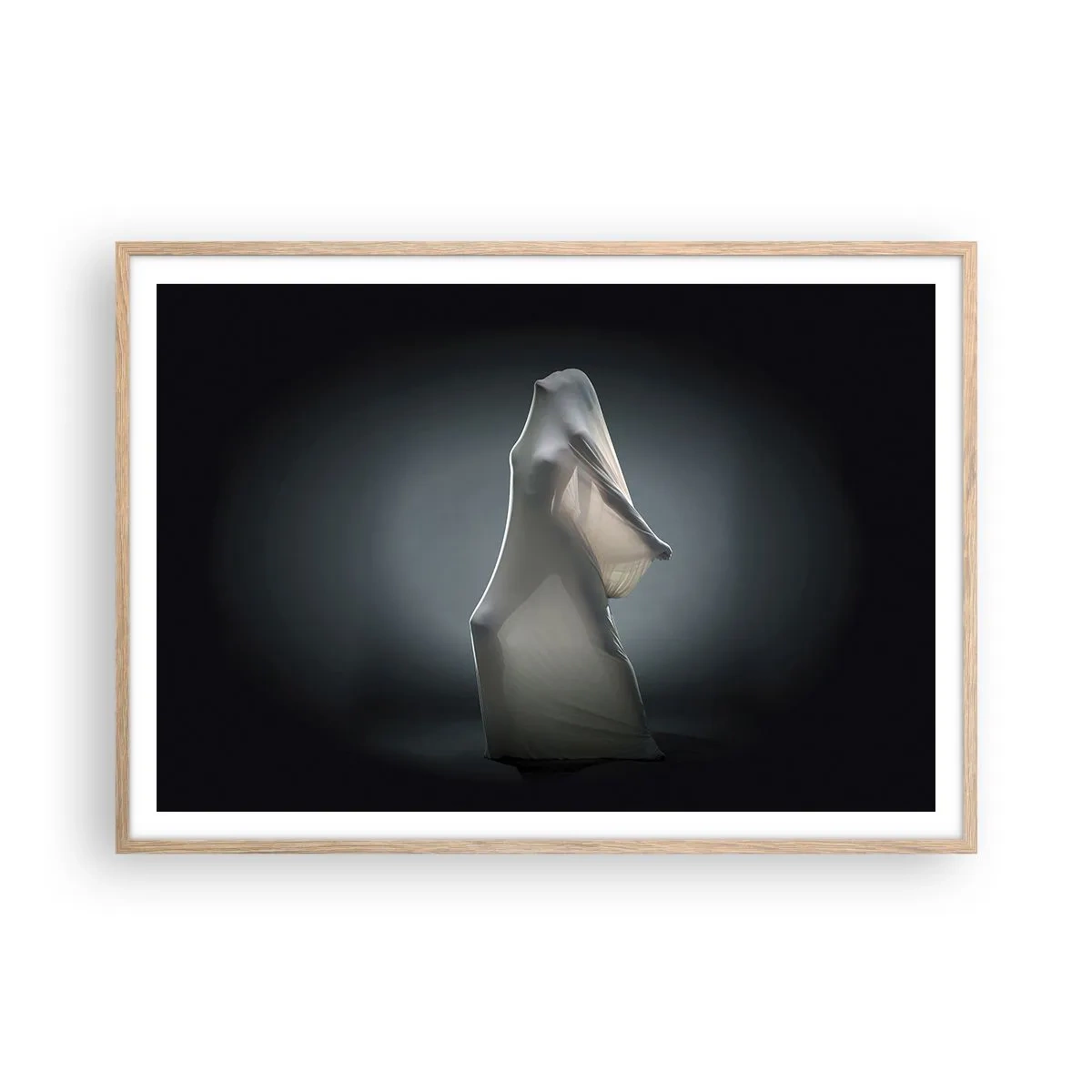 Een poster in een licht eiken lijst - Verborgen verlangens - 100x70 cm