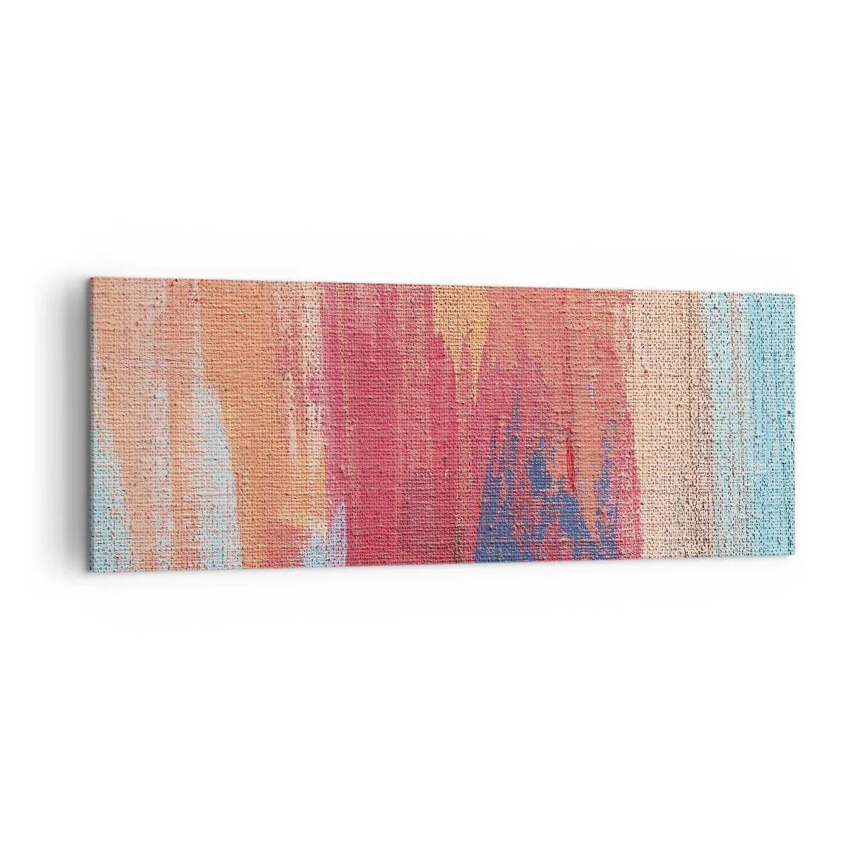 Schilderen op canvas - Ren door de regenboog - 140x50 cm