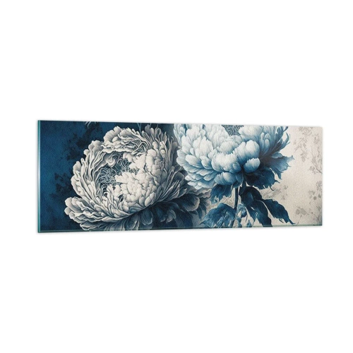 Schilderen op glas - Bij elkaar passend paar - 90x30 cm