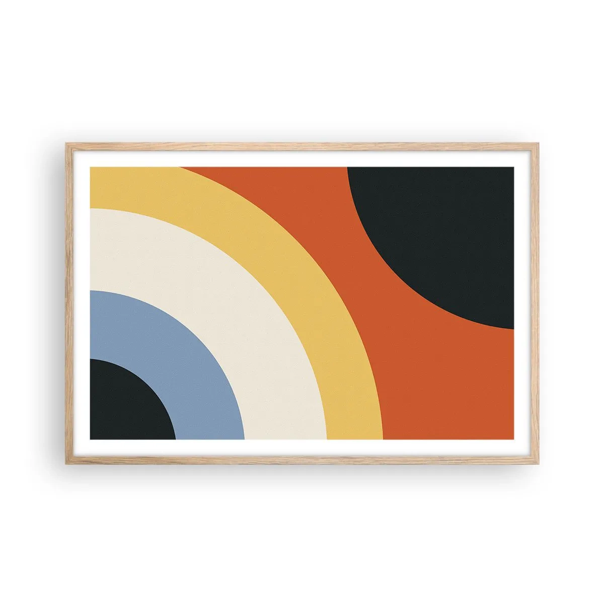 Een poster in een licht eiken lijst - Naar mezelf toe - 91x61 cm