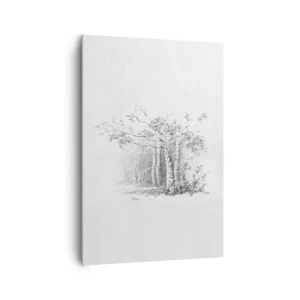 Schilderen op canvas - Het licht van het berkenbos - 70x100 cm