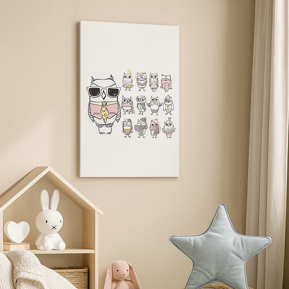 Schilderen op canvas - Zoveel rollen om te spelen - 50x70 cm