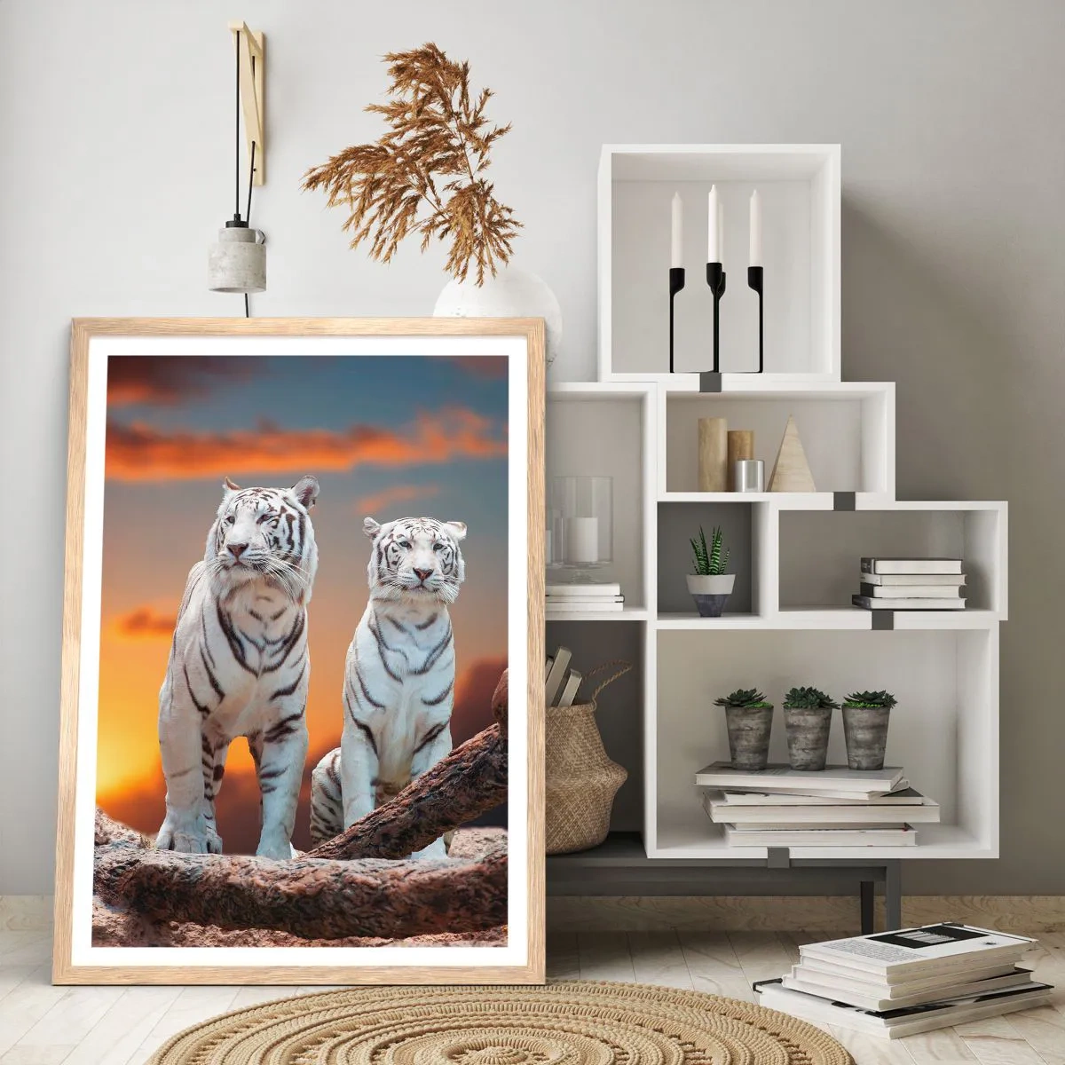 Een poster in een licht eiken lijst - Net als in Narnia - 70x100 cm