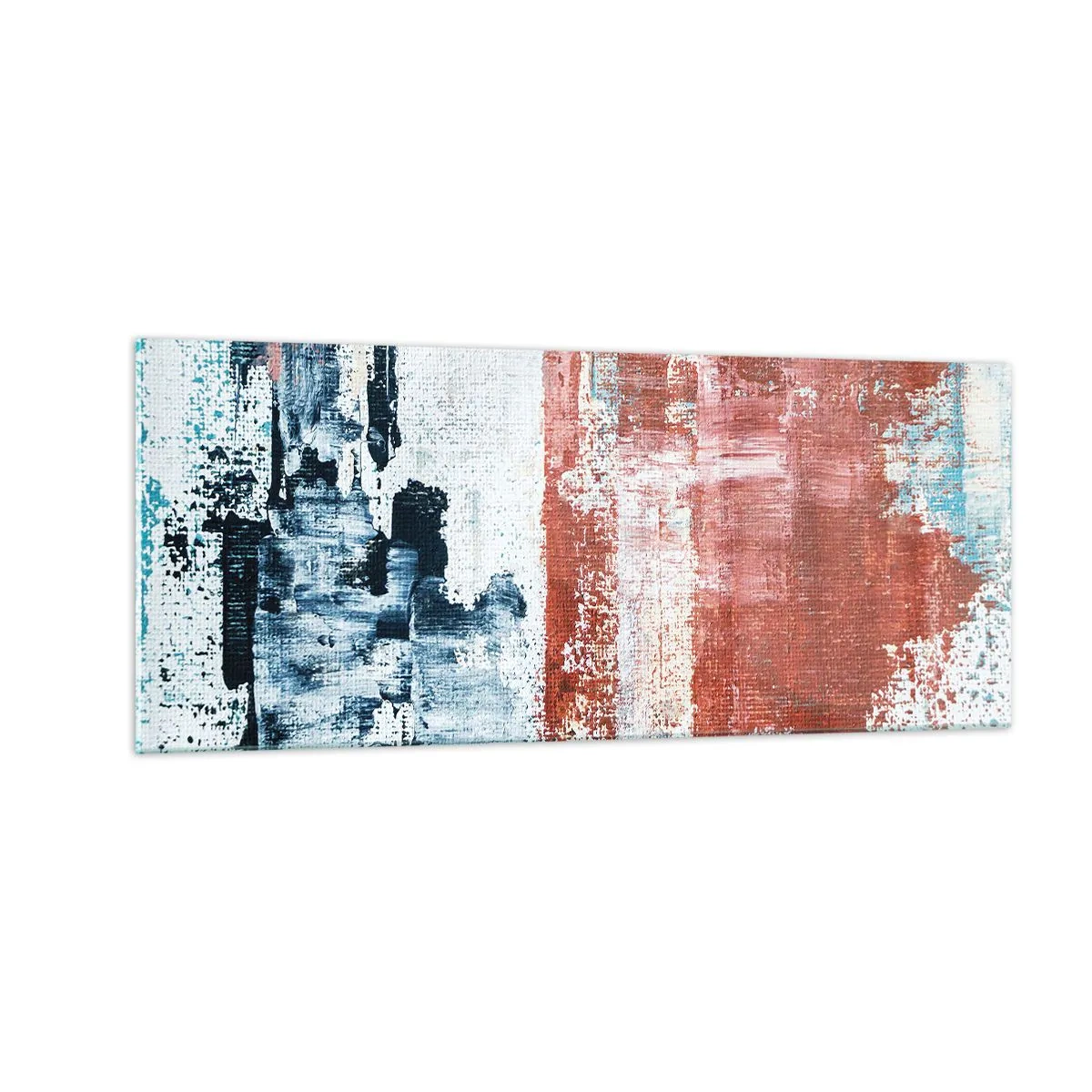 Schilderen op glas - Fifty Fifty abstract - 100x40 cm