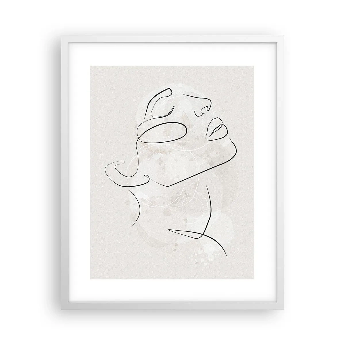 Poster in een witte lijst - De omtrek van een droom - 40x50 cm