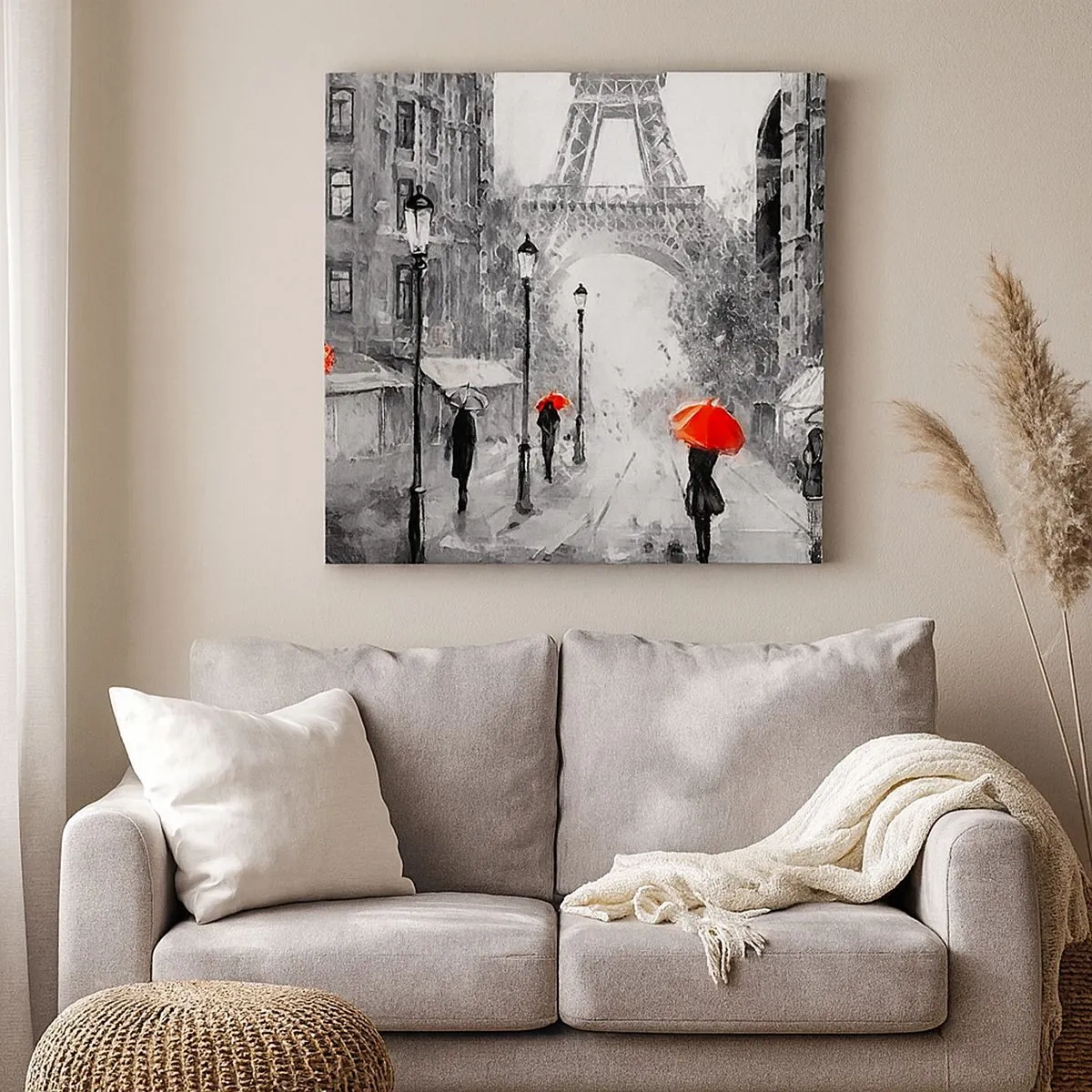 Schilderen op canvas - Alle wegen leiden naar haar - 30x30 cm