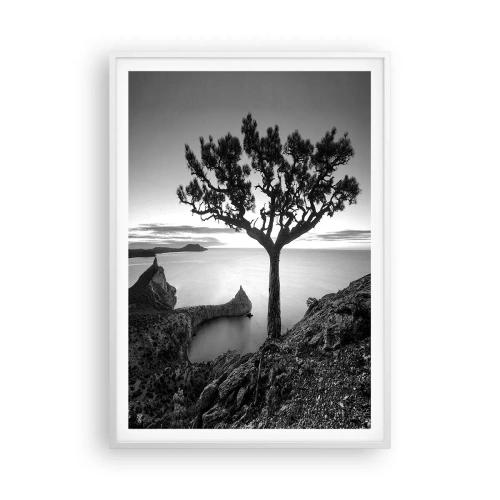 Poster in een witte lijst - Stilte aan de horizon - 70x100 cm