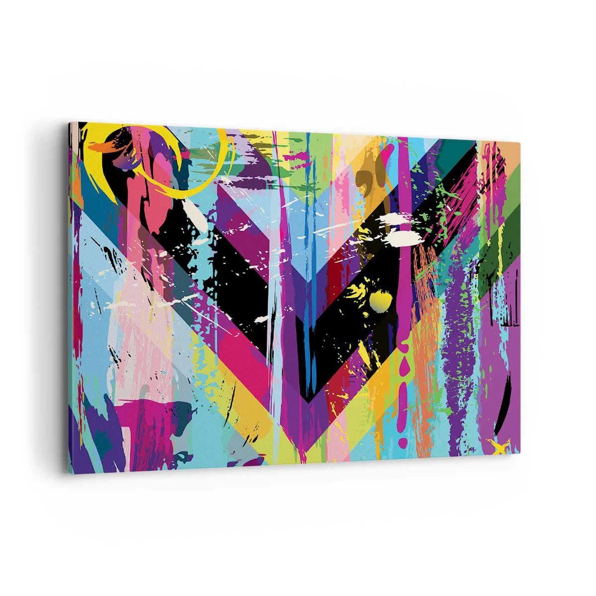 Schilderen op canvas - Van boven naar beneden - 120x80 cm