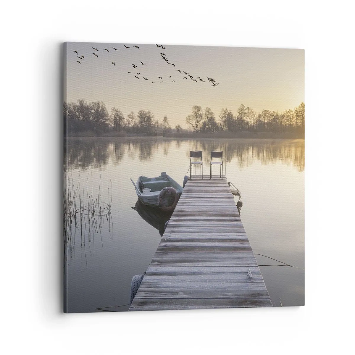 Schilderen op canvas - Ik ben zo terug - 70x70 cm