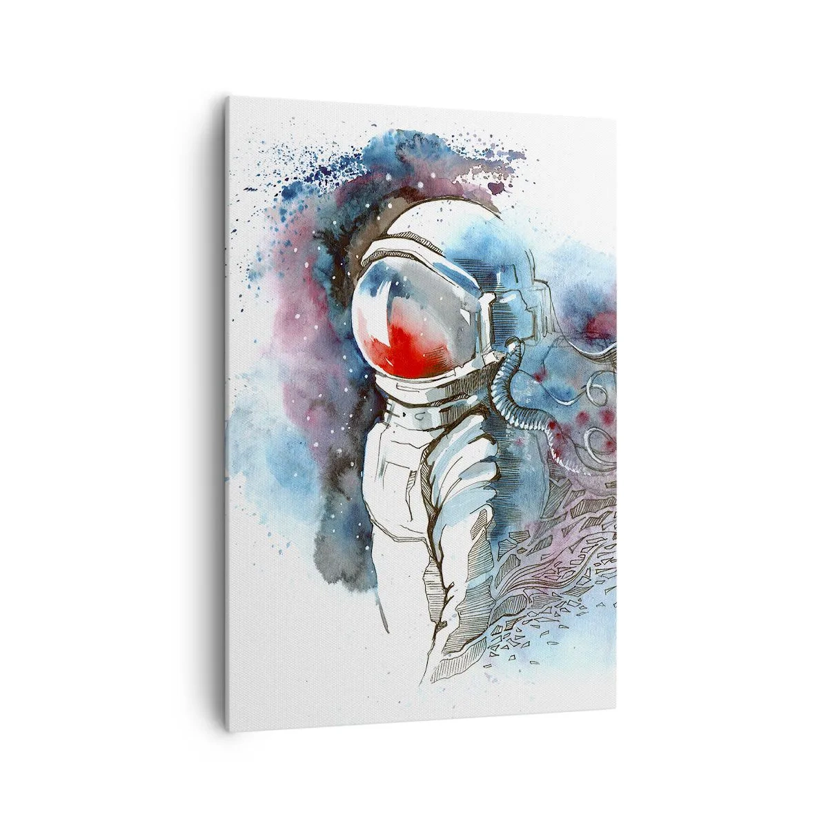 Schilderen op canvas - Alleen met de kosmos - 70x100 cm
