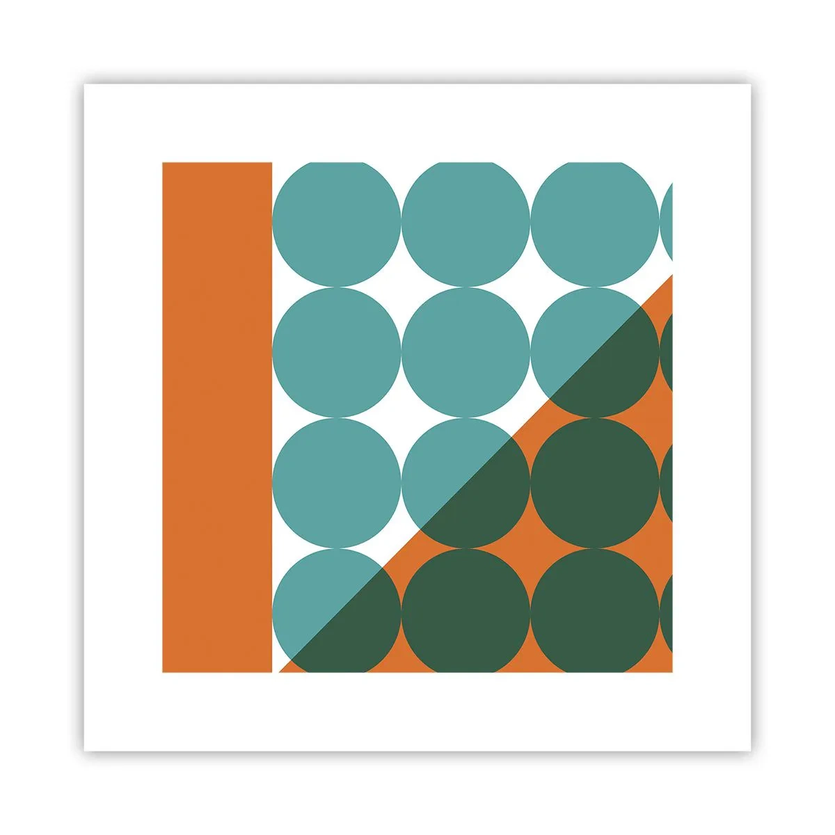 Poster - Omhoog en diagonaal - 30x30 cm