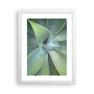 Poster in een witte lijst - De geboorte van groen - 30x40 cm