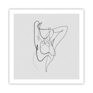 Poster - Zoals je echt bent… - 60x60 cm