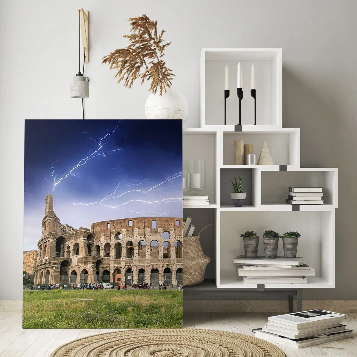 Schilderen op glas - Strijd Arena - 50x70 cm