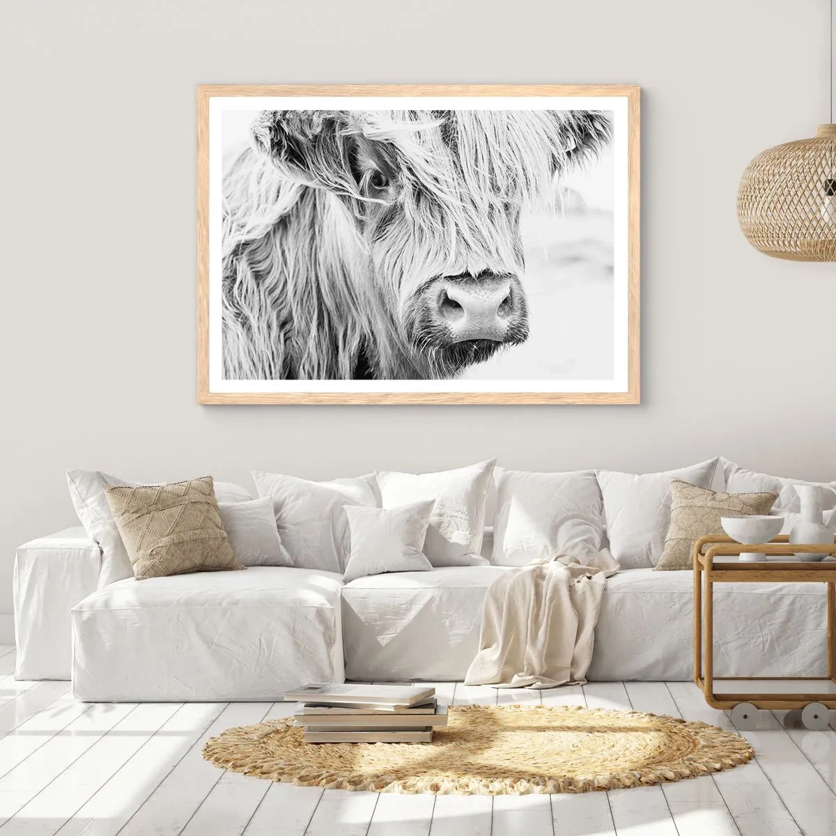 Een poster in een licht eiken lijst - Schotse wildheid - 70x50 cm