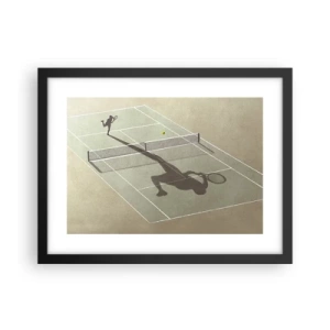 Poster in een zwarte lijst - Jezelf overwinnen - 40x30 cm