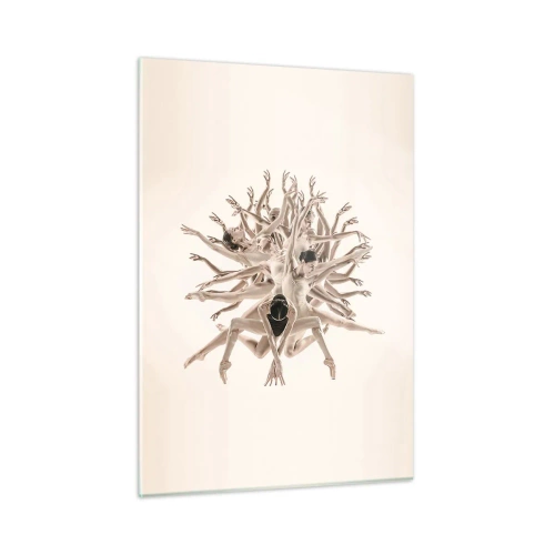 Schilderen op glas - Bloeiend in dans - 50x70 cm