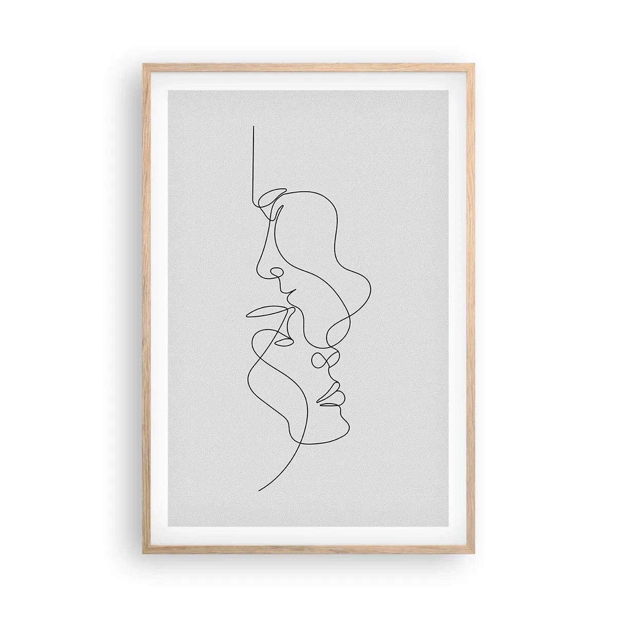 Een poster in een licht eiken lijst - De hitte van bittere verlangens - 61x91 cm