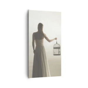 Schilderen op canvas - Wees vrij - 65x120 cm