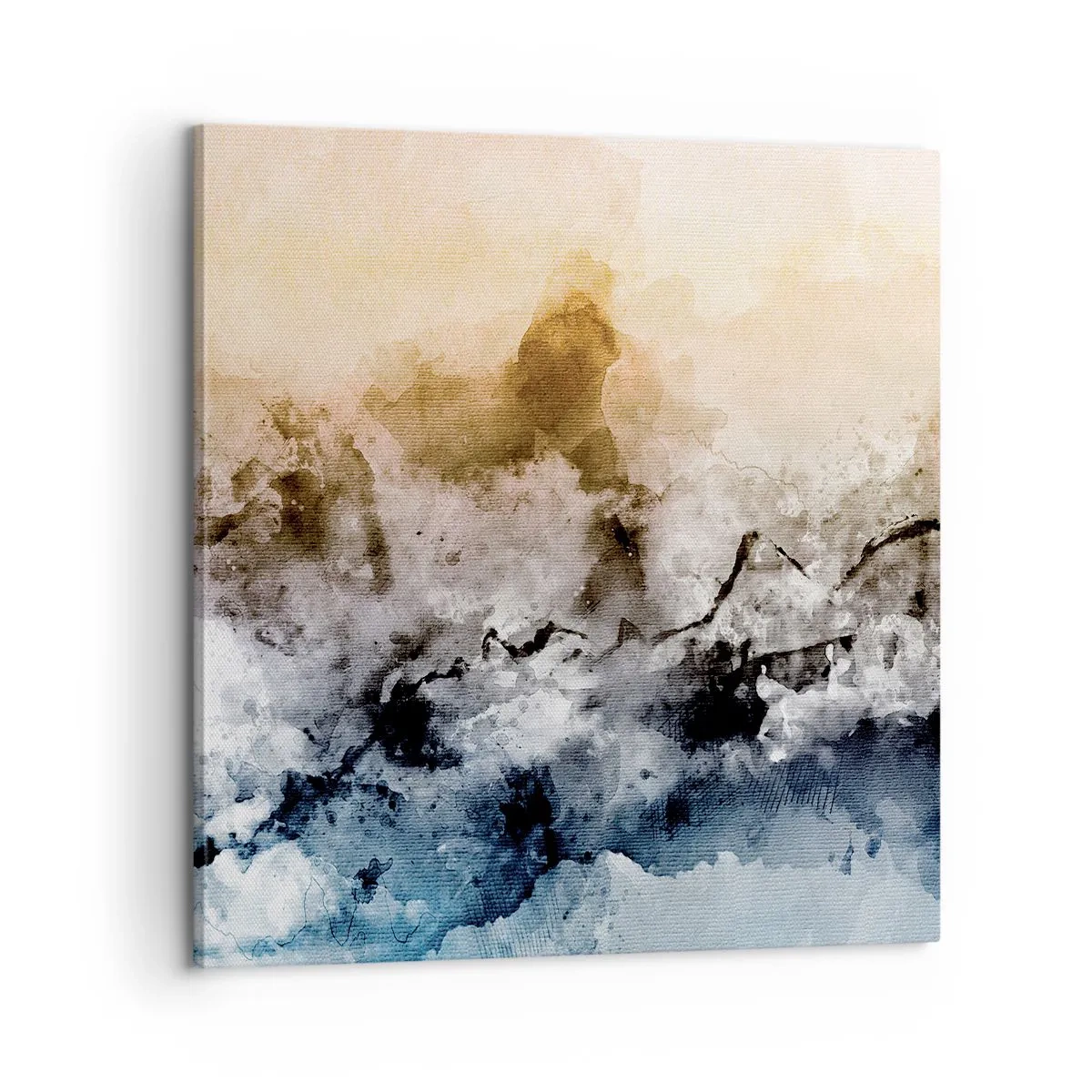 Schilderen op canvas - Verdronken in een wolk van mist - 60x60 cm