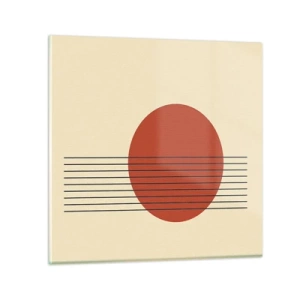 Schilderen op glas - Opnieuw en opnieuw en verder - 30x30 cm