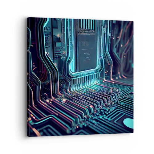 Schilderen op canvas - Ik ben aan het denken… - 30x30 cm