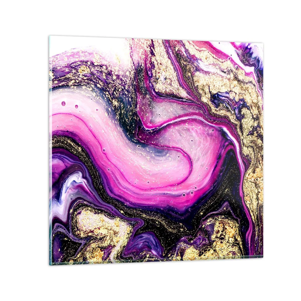 Schilderen op glas - Een momentje achter de schermen - 40x40 cm