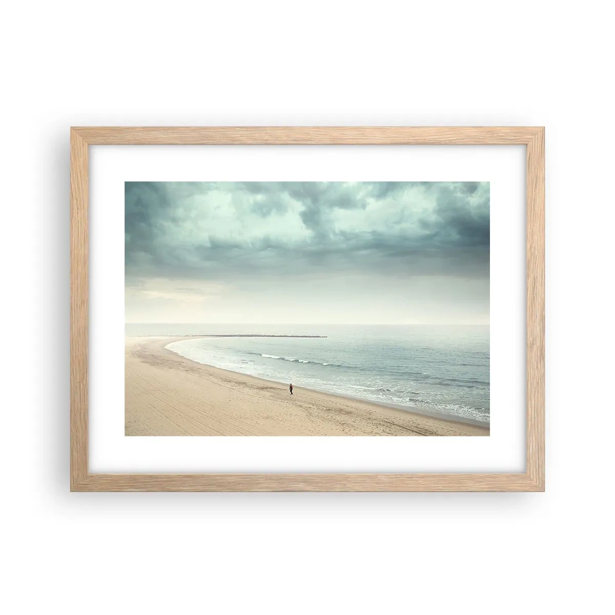 Een poster in een licht eiken lijst - op zoek naar vrede - 40x30 cm