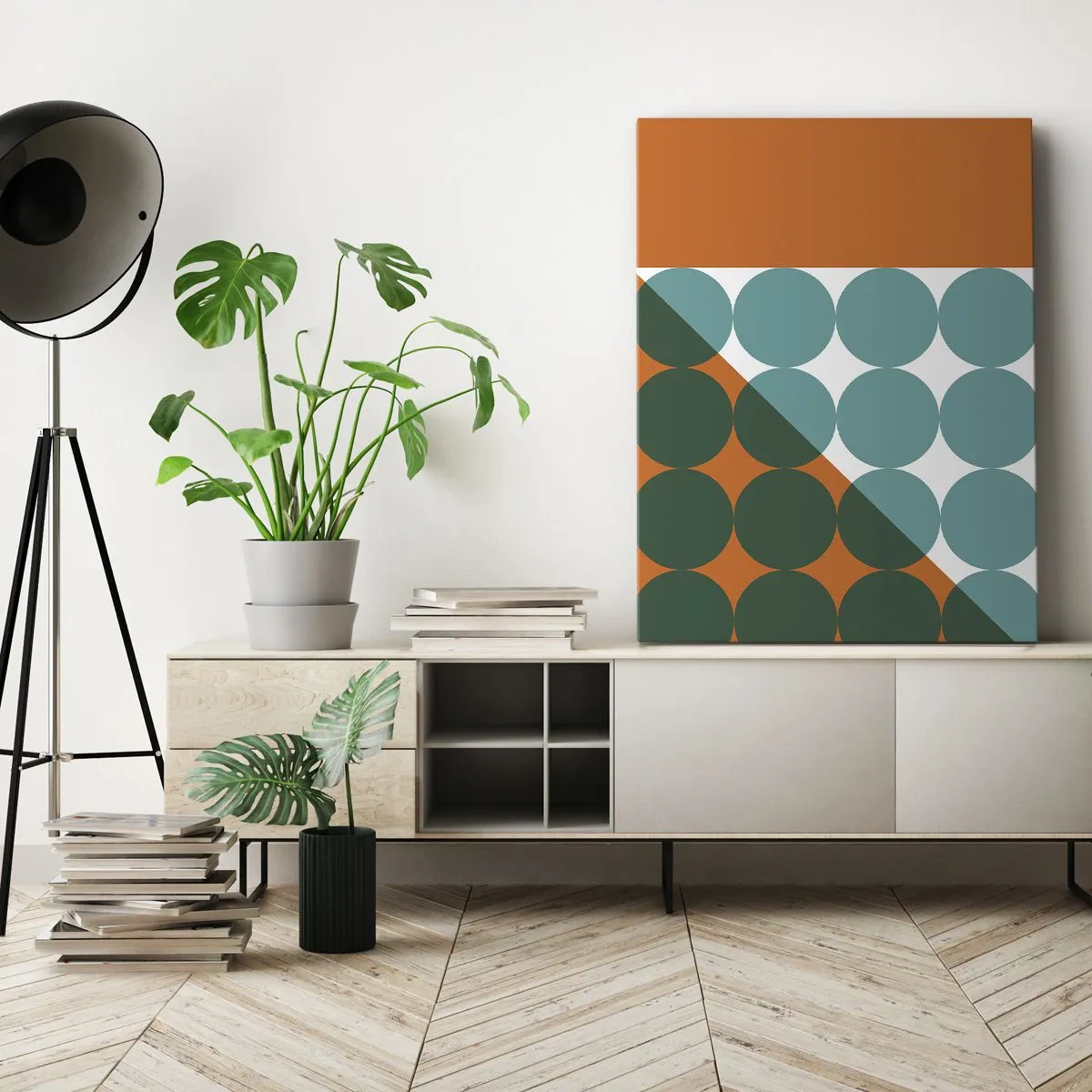 Schilderen op canvas - Omhoog en diagonaal - 50x70 cm