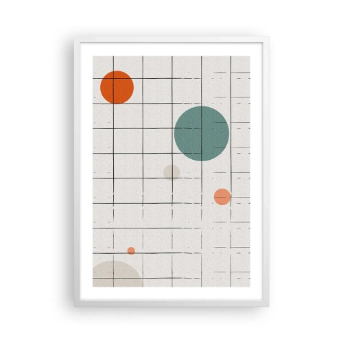Poster in een witte lijst - Gevangen. Wij of zij? - 50x70 cm