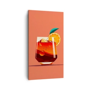 Schilderen op canvas - Zomerse verfrissing - 45x80 cm