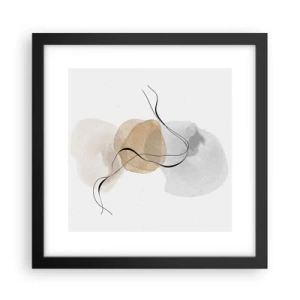 Poster in een zwarte lijst - Lucht kralen - 30x30 cm