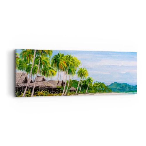 Schilderen op canvas - Een exotische droom - 90x30 cm