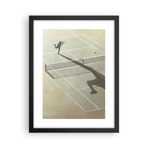 Poster in een zwarte lijst - Jezelf overwinnen - 30x40 cm