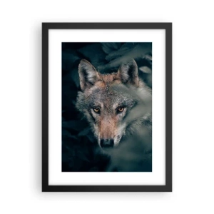 Poster in een zwarte lijst - Jager - 30x40 cm
