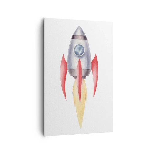 Schilderen op canvas - Hoger, sneller, verder - 80x120 cm