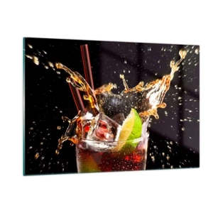Schilderen op glas - Vreugde en energie van kleuren - 120x80 cm