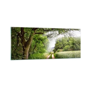 Schilderen op glas - Et in Arcadia ego - 100x40 cm