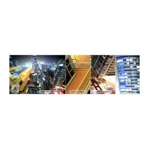 Fotobehang Staaltje Standard Eco - Een wonder in de woestijn - Stad, Dubai, Architectuur - 100x30 cm