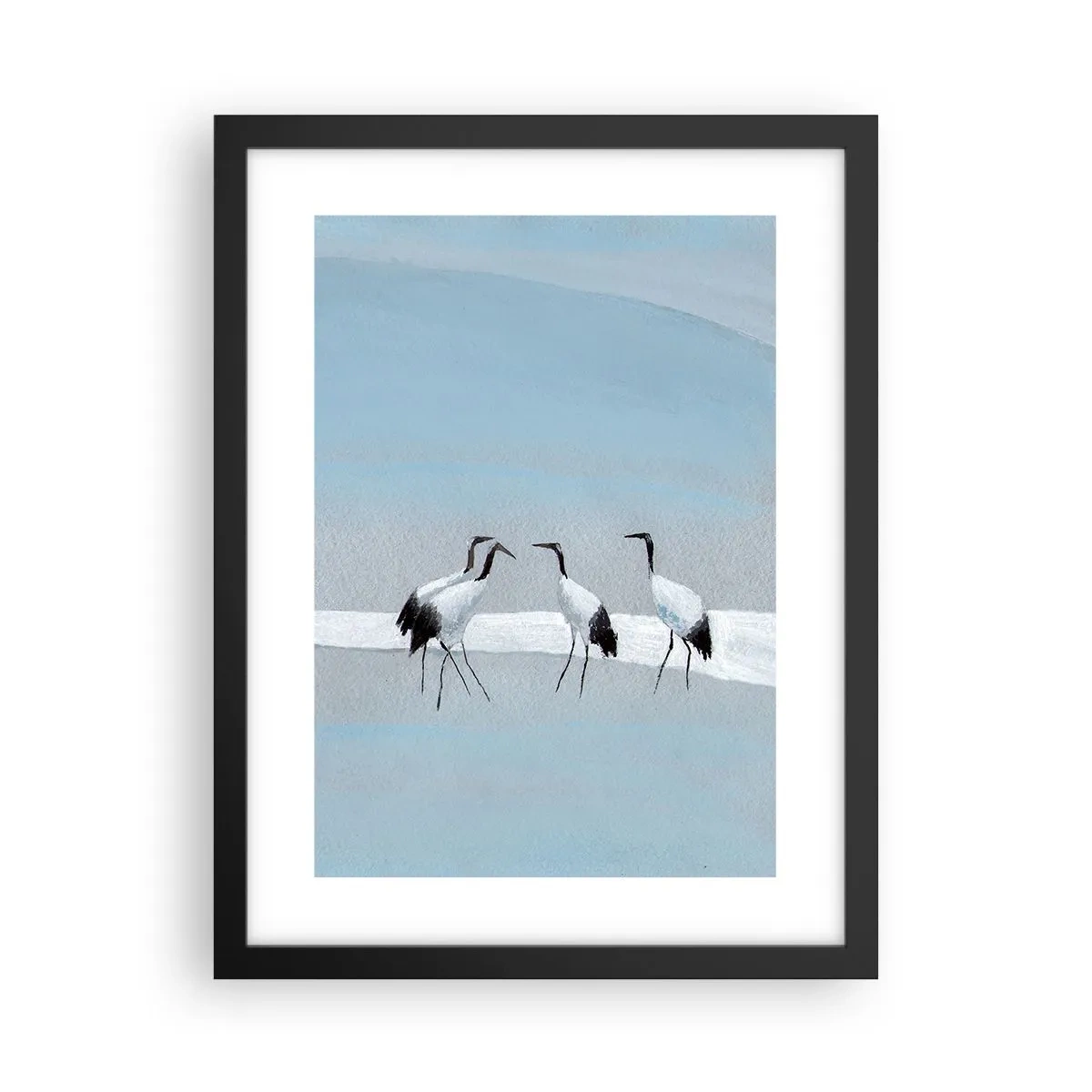 Poster in een zwarte lijst - Na een warme dag - 30x40 cm