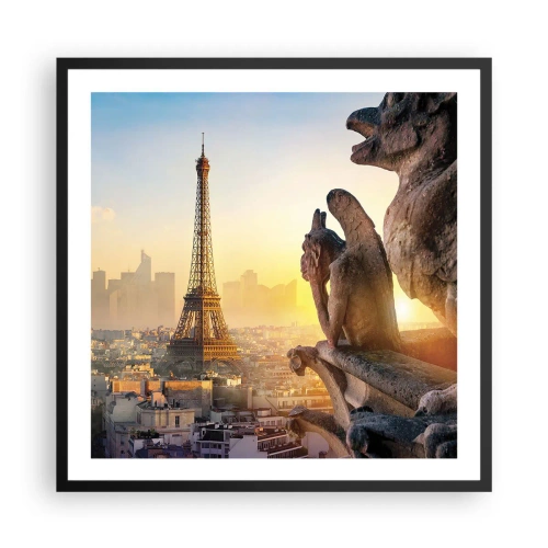 Poster in een zwarte lijst - Er is veel veranderd... - 60x60 cm