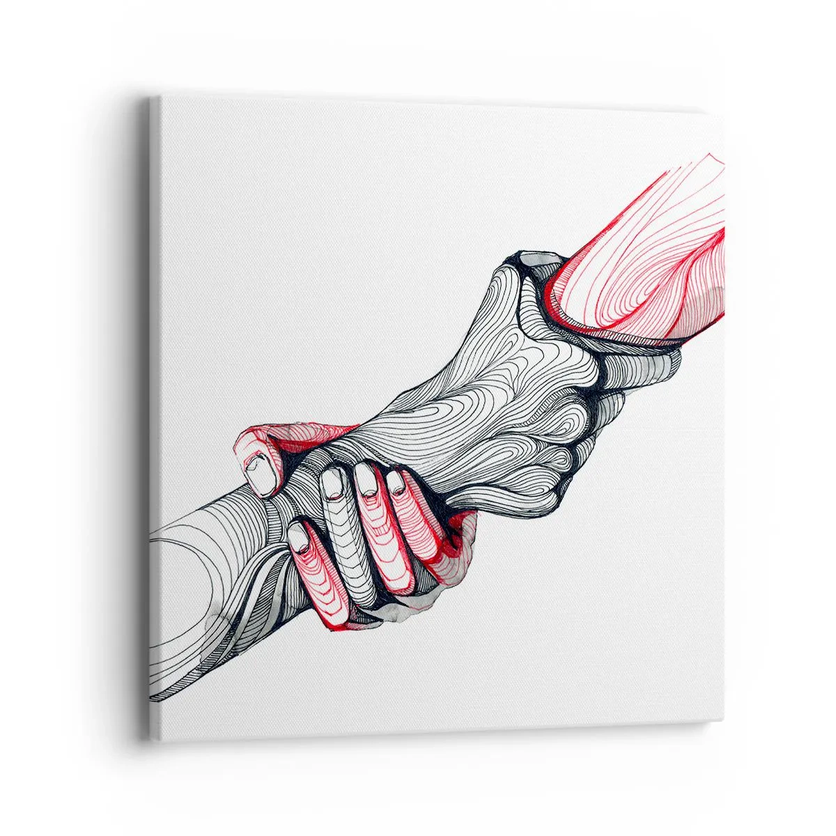 Schilderen op canvas - Je bent in goede handen - 40x40 cm