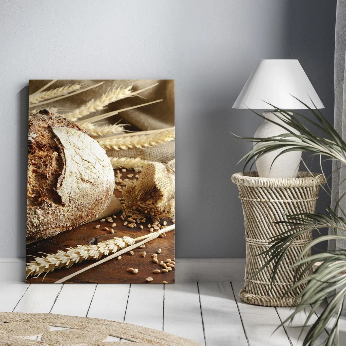 Schilderen op canvas - Smakelijk, geurig, knapperig - 45x80 cm