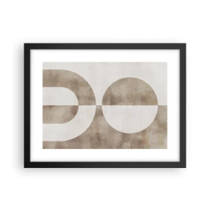 Poster in een zwarte lijst - Gelijkenissen en verschillen - 40x30 cm