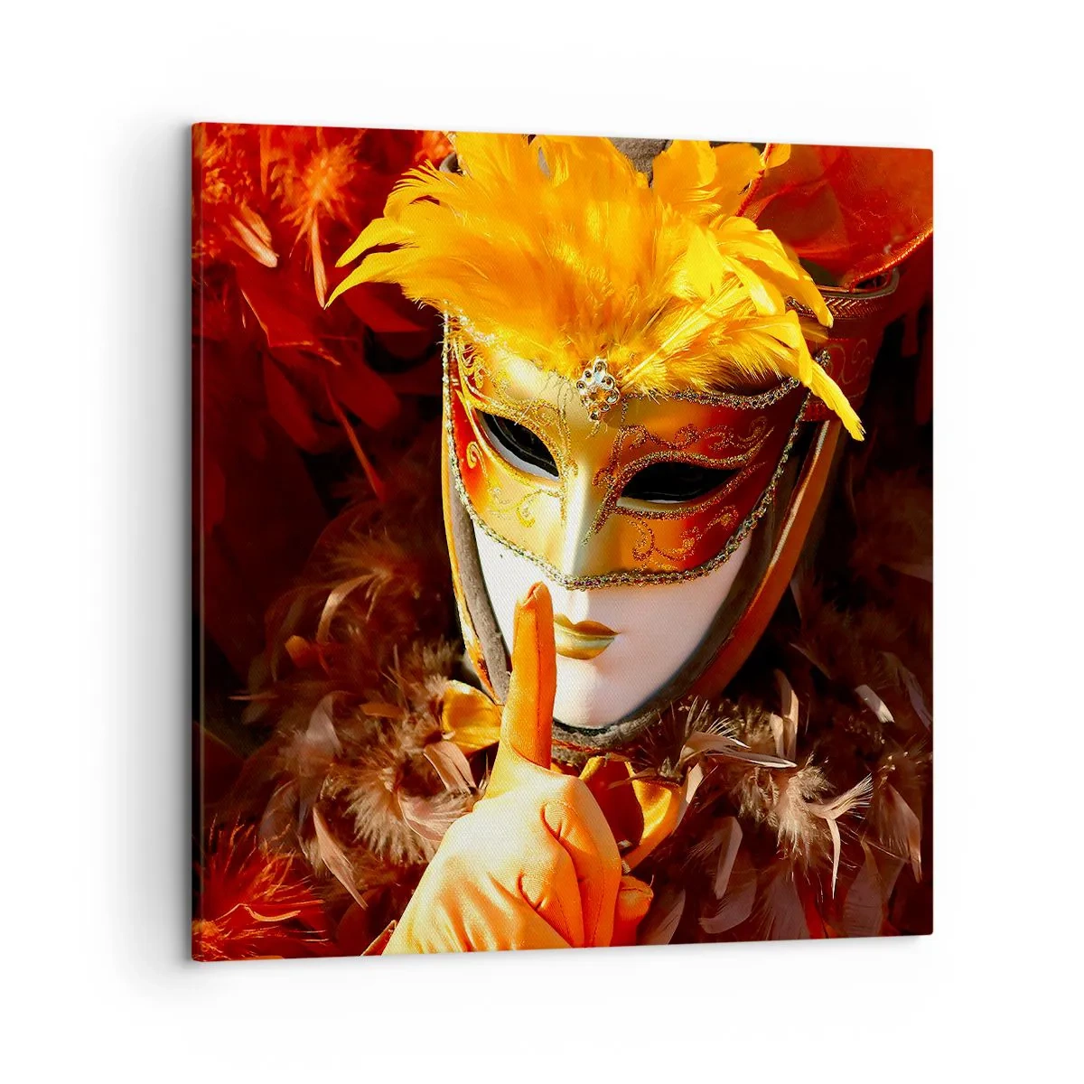 Schilderen op canvas - Mysterie maakt deel uit van het spel - 50x50 cm