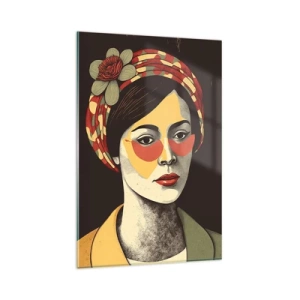 Schilderen op glas - Koraal Dame - 80x120 cm