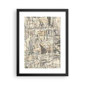 Poster in een zwarte lijst - Het wacht om te worden gedecodeerd - 30x40 cm